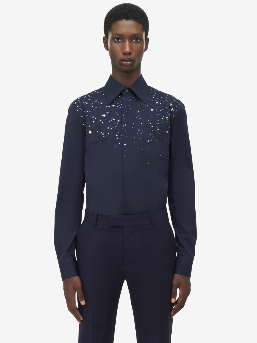 ALEXANDER MCQUEEN - Constellation Embroidery Shirt - Item 828873QNAAX4120